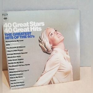 40 Great Stars 40 Great Hits , The Greatest hits of the 60's LP 3 vinyls set